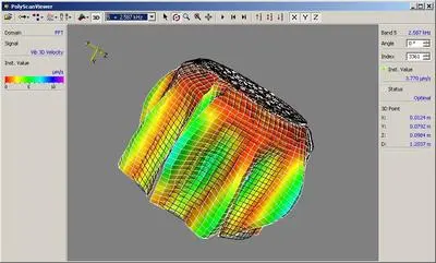 Software Scan Viewer for presenting and analysing the vibration analysis data